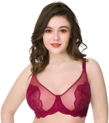 HSIA Bras for Women Minimizer Full Coverage Underwire Unlined Lace Bra | Supportive Underwire, Minimizing Bra, Cooling Comfort, Seamless, Back Smoothing, for Large Breasts, for Heavy Breast