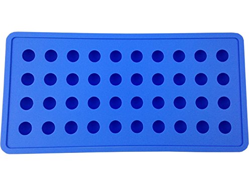Mydio 40 Tray Mini Ice Ball Molds Diy Molds Tool For Candy Pudding Jelly Milk Juice Chocolate Mold Or Cocktails & Whiskey Particles ( 2 Pack, Blue) #TOP1