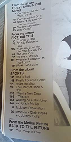 Image of Huey Lewis and the News Songbook