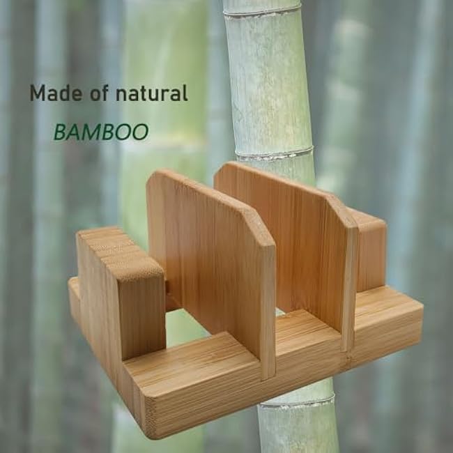 Bamboo Cutting Board Rack, Pot Lid Rack, Tabletop Knife Holder, Cake Mold, Baking Pan and Bakeware Organizer