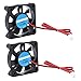VBESTLIFE Akcesoria do drukarki 3D DIY 5010 wentylator 2Pin 12V 4000-6500 RPM 30dB 8-14CFM, 2 sztuki