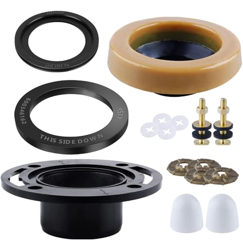 Image of Toilets New Installation or Reinstallation Waste Line for Plumbing Below Floor,Fit for RV 300 /310 /320 RV Toilets, RV Camper Trailer Toilet,4 in 1 Kit