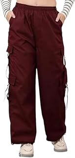 JAGMOOLYA Products Women's Mid-Rise Regular Fit Full-Length Jeans Cargos with 6 Pockets Cotten Blended Jeans Cargos for Gi... Price In India