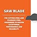 Fein HSS Saw Blade - Precision Cutting for Steel, Stainless Steel & Pipes up to 350mm Diameter, 14 TPI for Clean & Burr-Free Cuts, 19-5/8