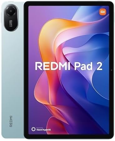 Xiaomi Redmi Pad 2 Tablet 4+256GB, 11 Zoll 2,5K Display, 9000 mAh, Grün | MediaTek Helio G100-Ultra Prozessor, Vierfach Lautsprecher, WiFi Tablet