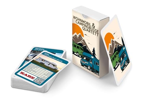 Das Wohnmobil & Campingbusse Quartett: 32 Karten voll Spielespaß für Camping-Begeisterte