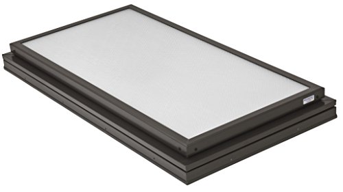 Tech Deals 🔥 Sunoptics SUN R2040 FLAT TGZ 50CC2 840B BZ 2-Feet by 4-Feet Triple Glazed Manually Venting Curb-Mounted Prismatic Flat Skylight, Bronze