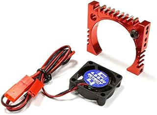 Integy RC Model C25611RED 25x25x7mm High Speed Cooling Fan+Heatsink Mount for 36mm O.D. Motor