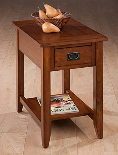 Jofran: , Mission Oak, Chairside Table, 16"W X 24"D X 24"H, Mission Oak Finish, (Set of 1)