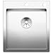 Price comparison product image BLANCO CLARON 400-IF/A Stainless Steel Sink, Installation Type: Installation from Top and Flush-Mounted for 45 cm Wide Base Cabinets, Resistant to Scratches, Large Basin Volume