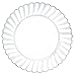 amscan Classic Scalloped Plastic Party Plate with Metal Trim (20 Piece), 7