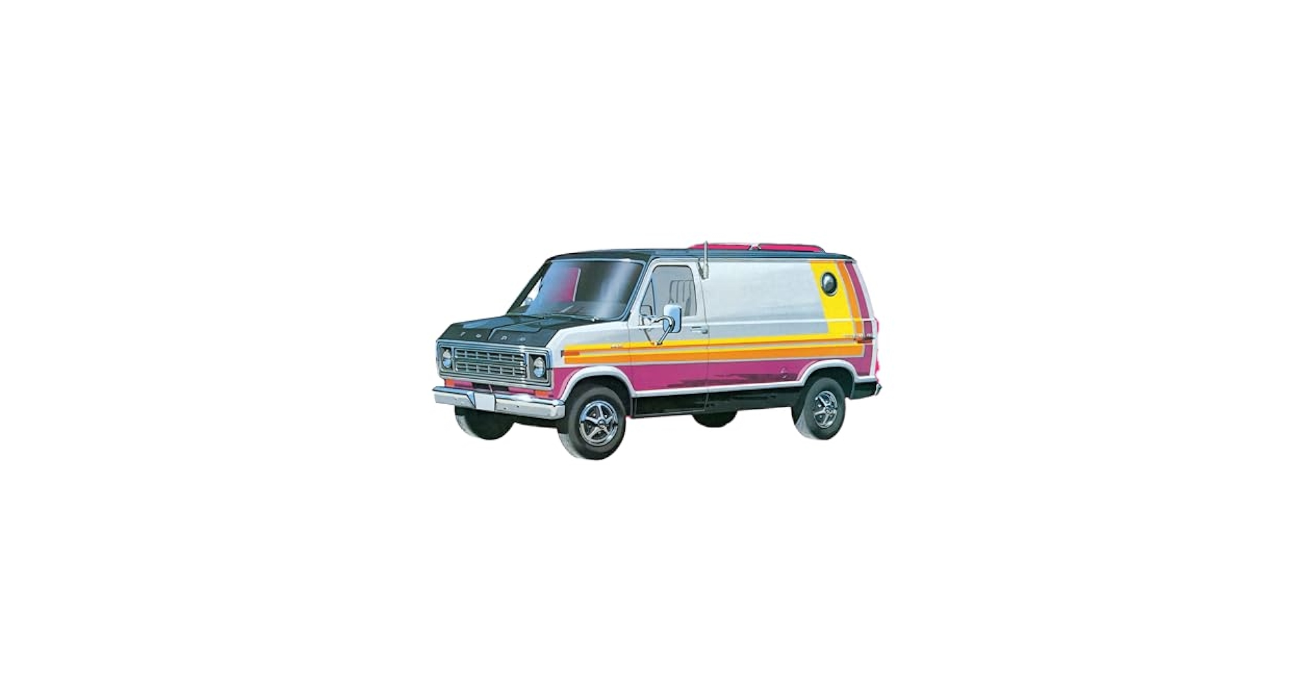AMT 1/25 '77 フォード クルージングバン Amazon.com: AMT 1977 Ford Cruising Van 1:25 Scale Model Kit