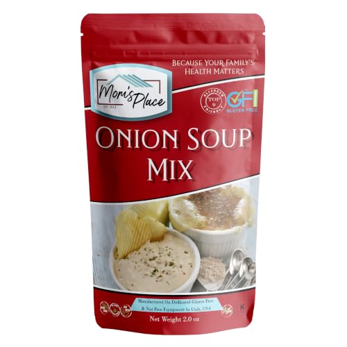 Moms Place Gluten-Free Onion Soup Mix or Dip Vegan & Kosher Nut Free Soy Free Dairy Free & Corn Free 16 servings 2.0 oz