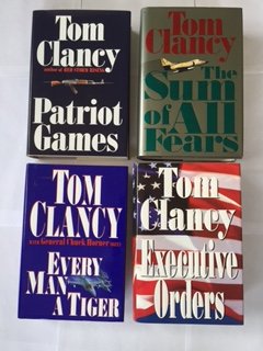 Tom Clancy 4 Book Set Patriot Games The Sum Of All Fears