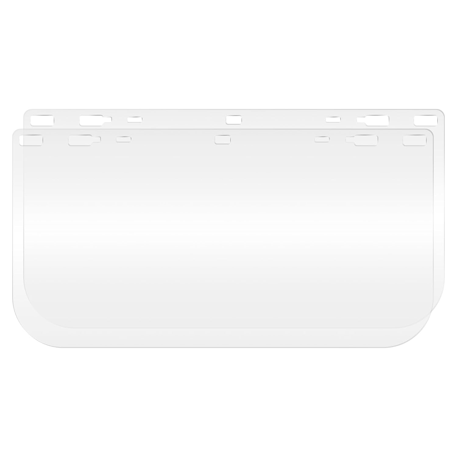 WELFS15P FS-15P Anti-Fog Face Shield Window Replacement Visor, Universal Hole, Polycarbonate, Clear (10pcs)