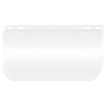 WELFS15P FS-15P Anti-Fog Face Shield Window Replacement Visor, Universal Hole, Polycarbonate, Clear 2pcs