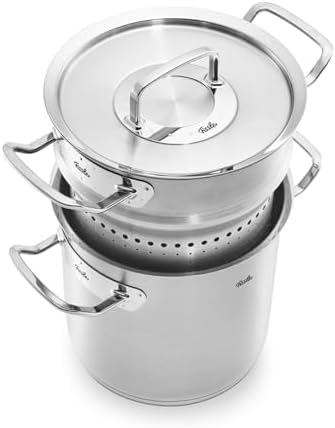 Fissler, Original-Profi CollectionMultistar Spargeltopf (6 L, Ø 20 cm), Edelstahl, Deckel & Siebeinsatz, Induktion