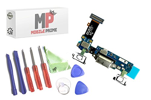 MOBILEPRIME Charging Port Replacement Kit Compatible for Samsung Galaxy S5 (G900V) Including Repair Tools