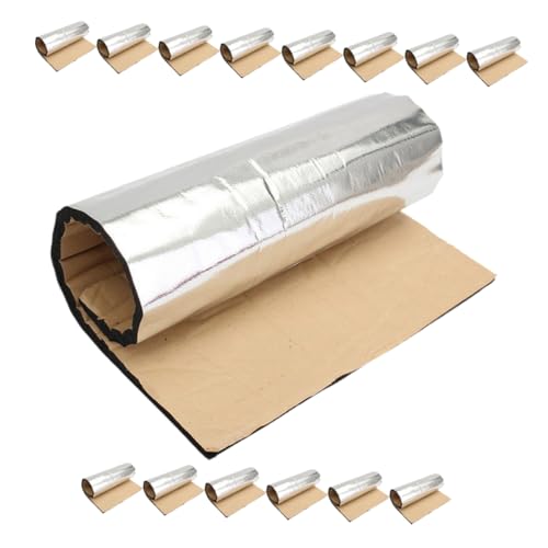 Mobestech 15piezas Aislamiento Acústico Para Coche De Material Insonorizante Manta De Protección Térmica y Acústica Para Autocaravanas y Amortiguación De Vibraciones