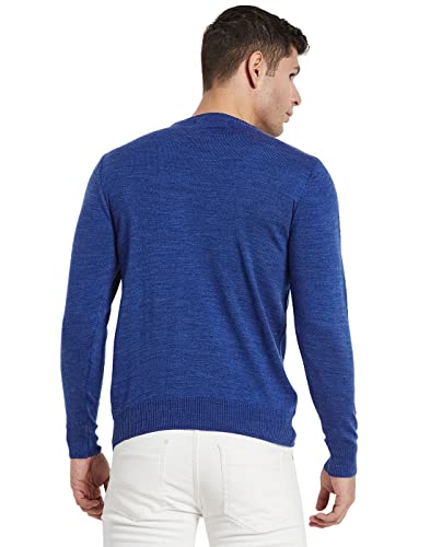 Image of Monte Carlo Mens Blend Wool Solid Round Neck Pullover