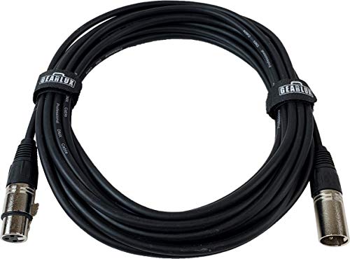 Gearlux 25-Foot 3-Pin Male-To-Female Dmx Cable - 2 Pack #TOP2