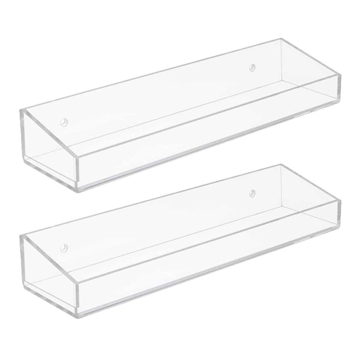 PACKOVE Estante de Acrílico Pared Transparente de Baño y Cocina