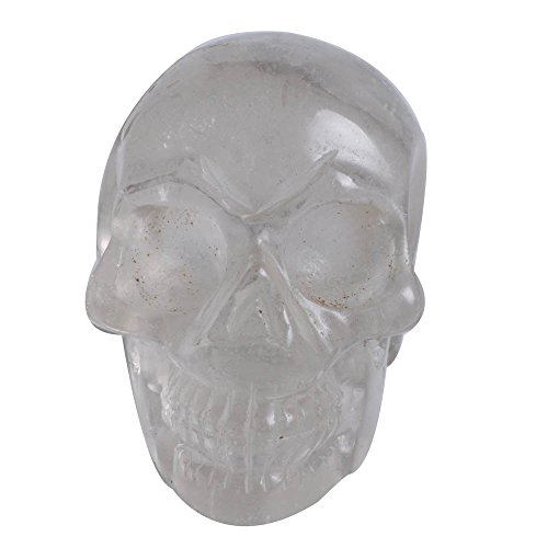 Hongjintian Natural Quartz Crystal Skull 2.20"H 0.51Lbs #TOP8
