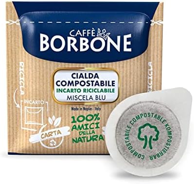 Caffè Borbone ESE Espresso Pods - NEW 100% ORGANIC PACKAGING - Made in Italy (Miscela Blu, 150 Pods)