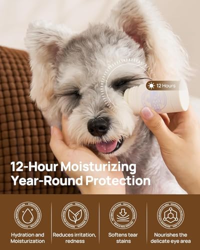 HICC PET Eye Balm for Dogs & Cats, Vet-Recommended Dog Eye Infection Treatment Gently Remove Tear Stain, Debris, Discharge, Crust - Hypoallergenic Pet Eye Cream Cleaner for Wrinkle, Face - 0.21 oz - Thumbnail 2