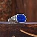 MOUNTJEWELS Natural Mens Lapis Lazuli Ring 925 Sterling Silver Lapis Lazuli Mens Ring Handmade Gemstone Rings Gift For Him Promise Ring for men (9)