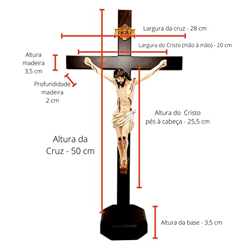 3300 - Crucifixo de mesa 50 cm