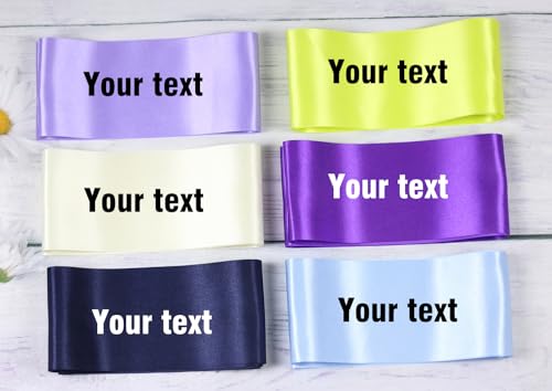 image for Docooniver 4 Pack Navy blue Blank Sashes,Plain Satin Sash for Pageants