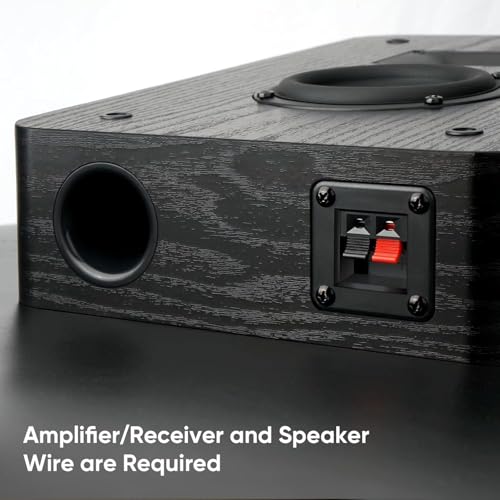 Image of Saiyin Slim Wall Speakers (Pair),Wall Mount Surround Speakers,4 Ohms,3.5-Inch Woofer with Horn Tweeter, Home Theater Speaker for Living Room,Office,Kitchen