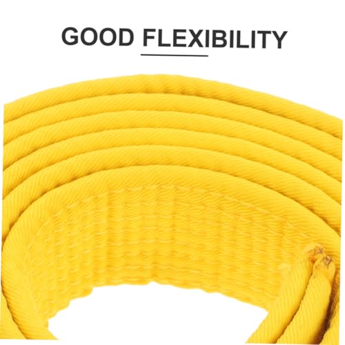 Cinturón de taekwondo amarillo de algodón ligero para artes marciales karate Toyvian 5