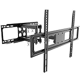 RICOO TV Wandhalterung Fernseher Halterung S5264 für 40–65 Zoll schwenkbare & neigbare Fernseherhalterung VESA 600 x 400 Fernsehhalterung für flach & Curved smart TVs Wandhalter bis 40 kg