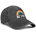 Pride Rainbow Trucker Hat for Men and Women, LGBT Embroidered Baseball Hats Adjustable Washable LGBTQ Baseball Cap Gifts