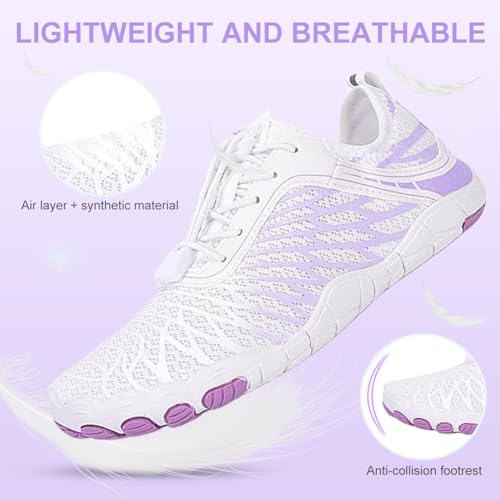 Image of ELETON Barefoot Shoes Women Men Footwear, Wide Toe Box Hiking Zero Drop Non-Slip Quick-Dry River Boat Pool Beach Water Shoes, Lightweight Swimming Running Walking Sneakers Unisex