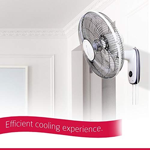 Image of IBELL 9816WF High Speed Wall Fan 406mm (16 Inch) 3 Blade Powerful Air Delivery Low Noise Motor Wide Oscillation 2 Year Warranty Ivory White