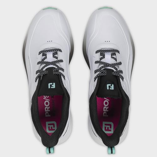FootJoy Men's Pro/SL Golf Shoe, White/Sea Glass/Black, 11.5 by FootJoy - Used condition - Image 6