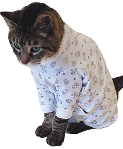 Cat Cover Me by Tui Adjustable Fit E-Collar Alternative for Cat's Long Sleeve, Medium
