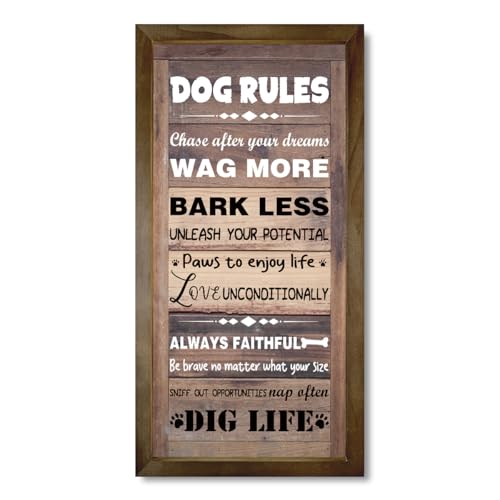 Dog Rules Decor, Dog Wall Décor, Dogs Signs For Home