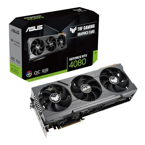 TUF Gaming NVIDIA GeForce RTX 5080 OC Edition, Scheda Grafica 16 GB GDDR7, 256 Bit, PCIe 5.0, HDMI, DisplayPort, Software GPU Tweak III, Nera, TUF-RTX5080-O16G-GAMING