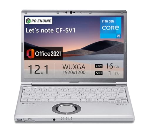 �y�����ςݕi�z�����\�m�[�g�p�\�R��Let's note CF-SV1 / MS Office 2021 / ��11����Core i5-1145G7 / ������16GB / SSD 1TB / 12�C���`(1920x1200) / Web�J����/USB-C/