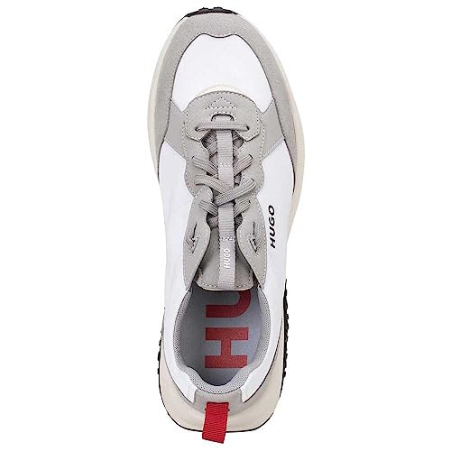 Image of HUGO Mens Running Style Mix Material Sneakers