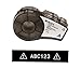 Brady M21-750-595-BK Cartridge, B595 Vinyl Indoor/Outdoor Material, 0.75" W x 21' L, White on Black