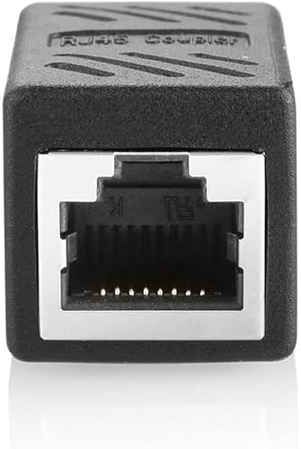 2Pcs RJ45 Coupler Connector Coupling Extension Adapter Cat6A Network LAN Ethernet Cable for Cat7/Cat6a/Cat5e Ethernet Cable Extender Adapter Female to Female - Thumbnail 4