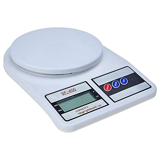Longzhi Balança Digital de Cozinha, SF-400, Até 10 kg, Escala 1 grama