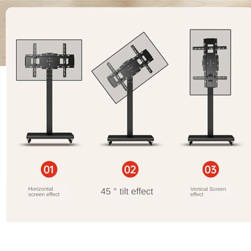 Soporte móvil para TV de piso con ruedas para pantallas LCD LED 26-70 pulg miniatura 4