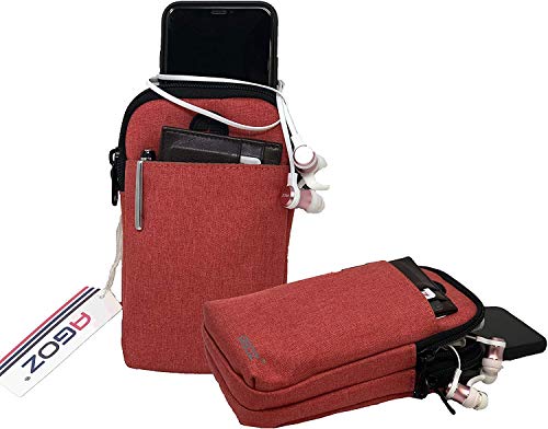 Agoz Crossbody Handbag Cell Phone Purse Wallet Sling Shoulder Bag Strap for iPhone 12 11 XS MAX XR X 8 Plus,7, Samsung S20 S10 Plus,S21,Note 20 10 9 8, S9,S8, Google Pixel 5 4A, LG Stylo 6 G8 (Black) - Thumbnail 7
