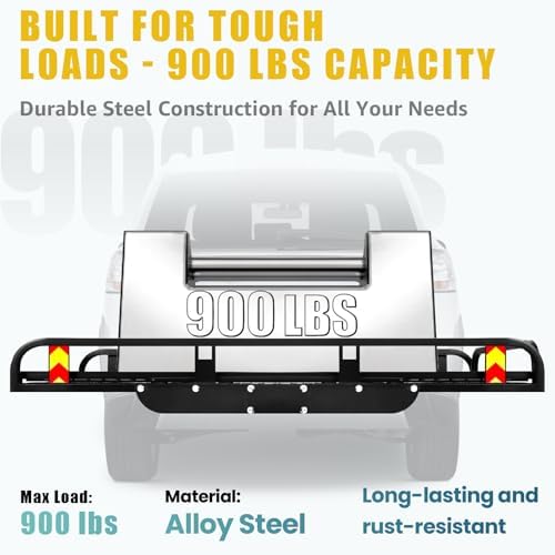 Heavy-Duty Folding Trailer Hitch C, 900LBS Capacity, Fits 2-Inch Receiver, Ideal for SUV, RV, Truck, Camping, Durable Towing Accessory